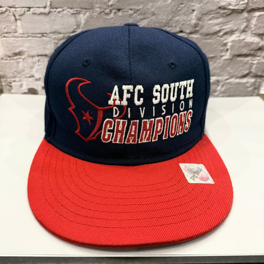 Pit Bull Houston Texans Hat Mens 7 3/8‎ Navy Blue AFC South Division Champions